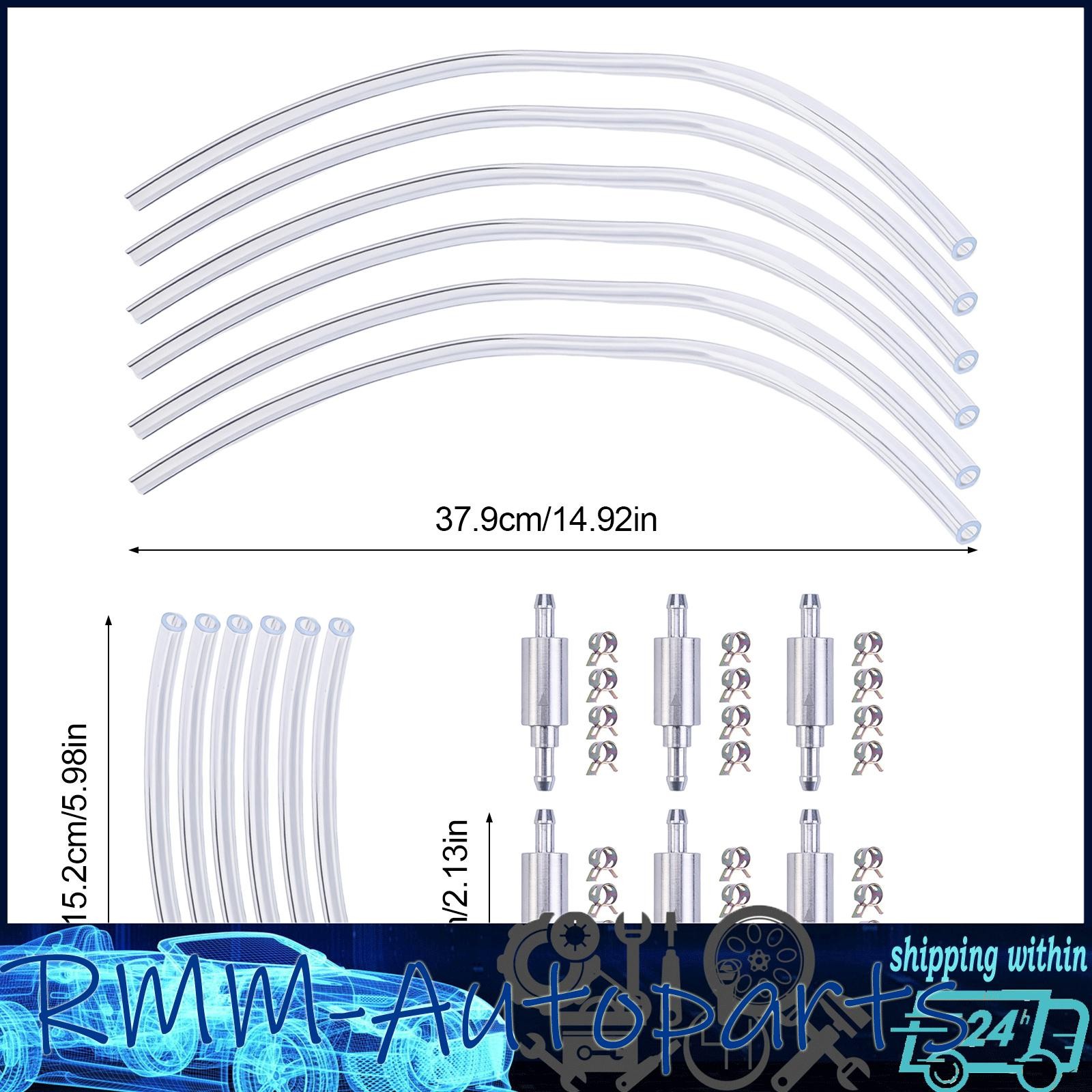 6Pcs Brake Bleeder Hose One Way Check Valve Tube Bleeding Tool Kit