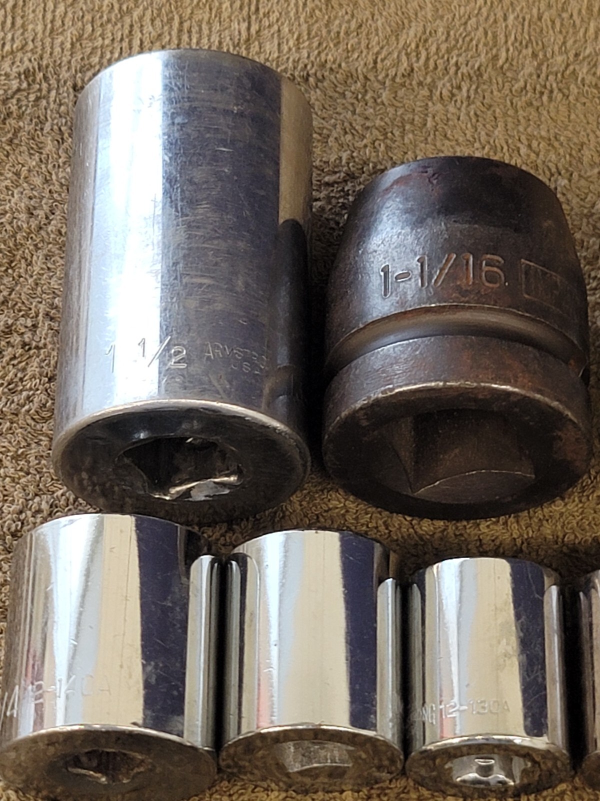 23 Armstrong Impact Socket 1/2 3/4 1″ Drive 1-1/4 1/16 15 7/8 13 9 11/32 Sae Set