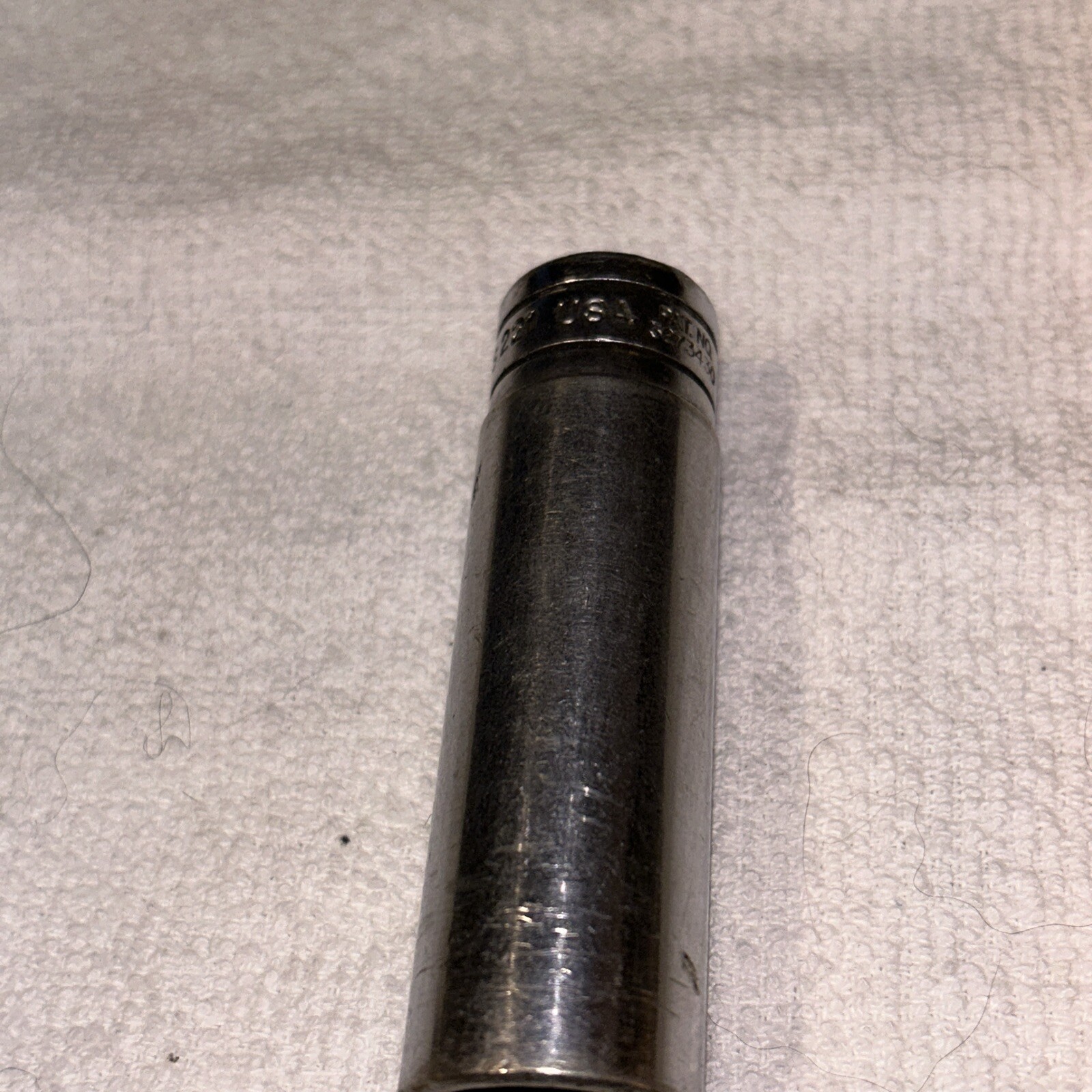 VINTAGE Snap-on Tools USA 1/2″ Drive 11/16″ SAE Deep 6 Point Chrome Socket TS221