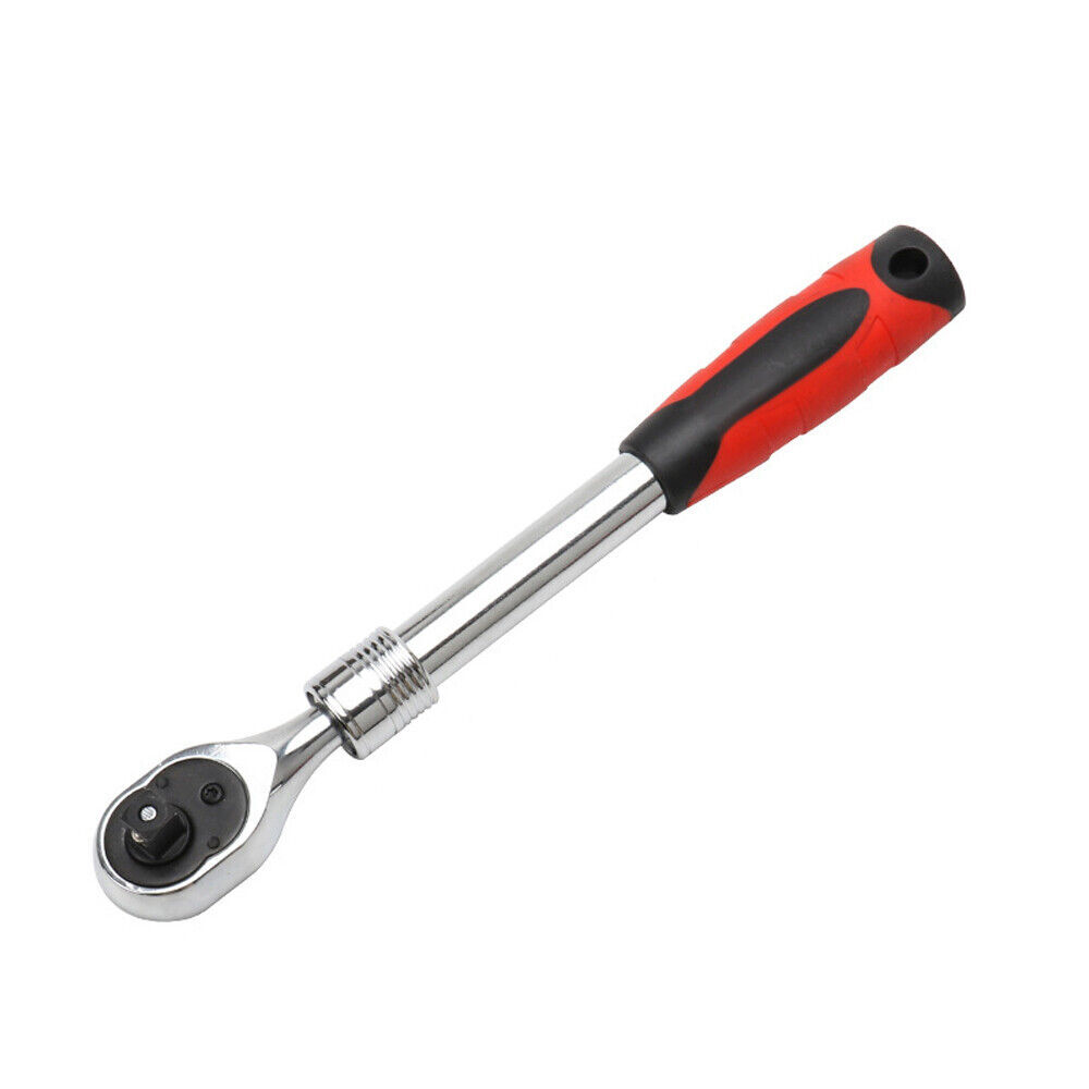 Flexible Ratchet Handle Socket Wrench Swivel Tool Set 1/4″ 3/8″ 1/2″ 72 Tooth