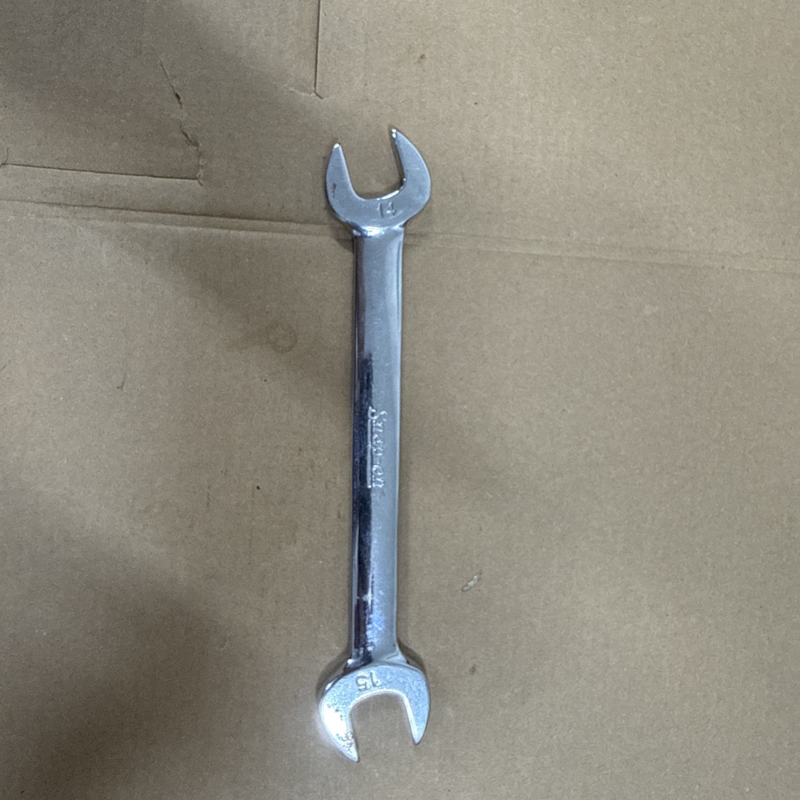 Snap-on 14mm x 15mm Double Open End Wrench VOM1415 USA VOM 1415