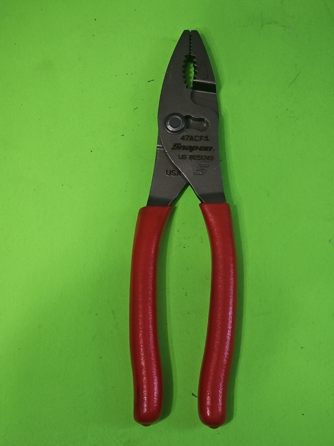 *NEW & UNUSED* Snap On 47ACF CLASSIC RED – Combo Slip Joint Pliers FREE SHIP