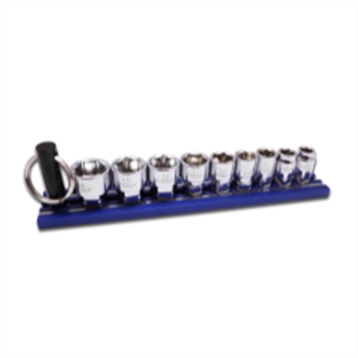 VIM Tools DDM400 Metric Shallow Chrome Socket Set 9 Piece Dual Drive