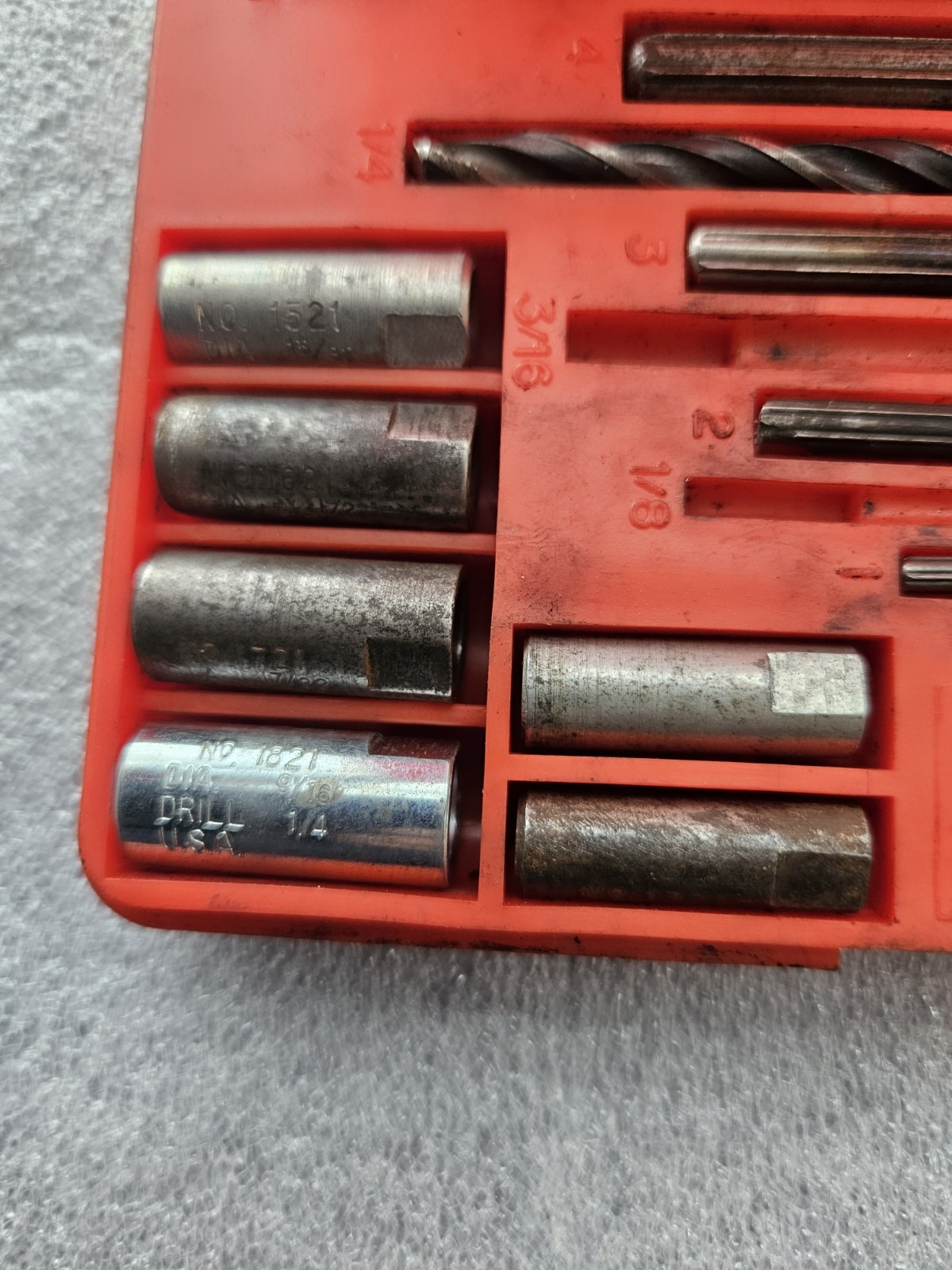 Snap On Blue Point Screw 1020 Extractor Set 1020 Screw Extractor Set