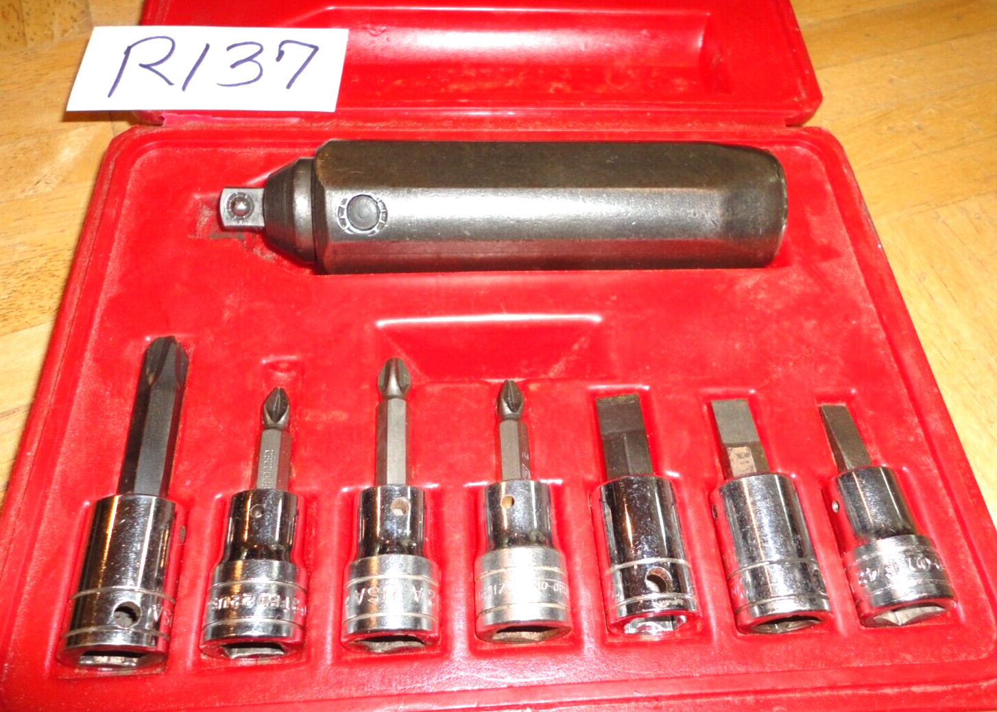 SNAP-ON TOOLS 8 PIECE 3/8 DRIVE IMPACT DRIVER SET 208EPIT
