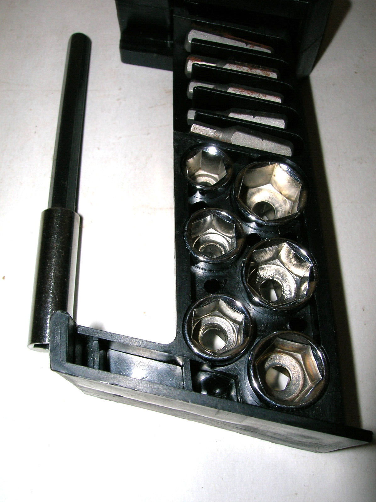 Multi-Ratchet Set 18pc Sockets & Bits Vintage Ratcheting Built in Storage DUREX