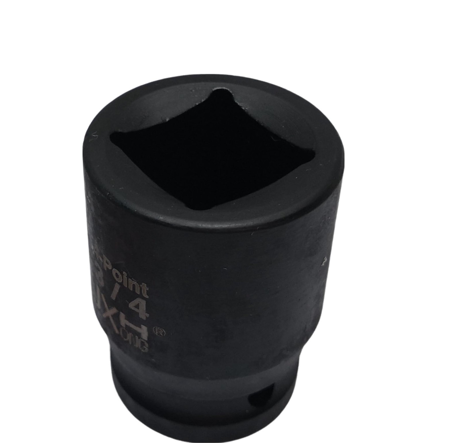 3/4in 4 Point Square Socket 1/2in Drive Cr-V Alloy Steel Heavy Duty Socket