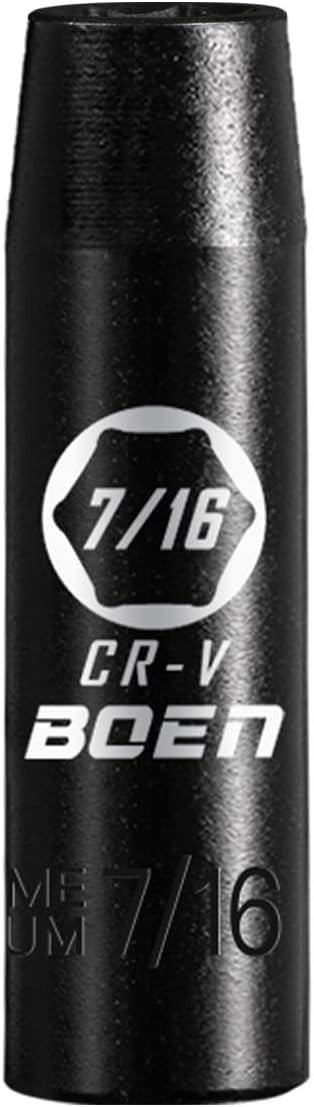 BOEN 1/2″ Drive Deep Impact Socket,7/16 Inch Premium Socket,SAE,6 Point,Cr-V Ste