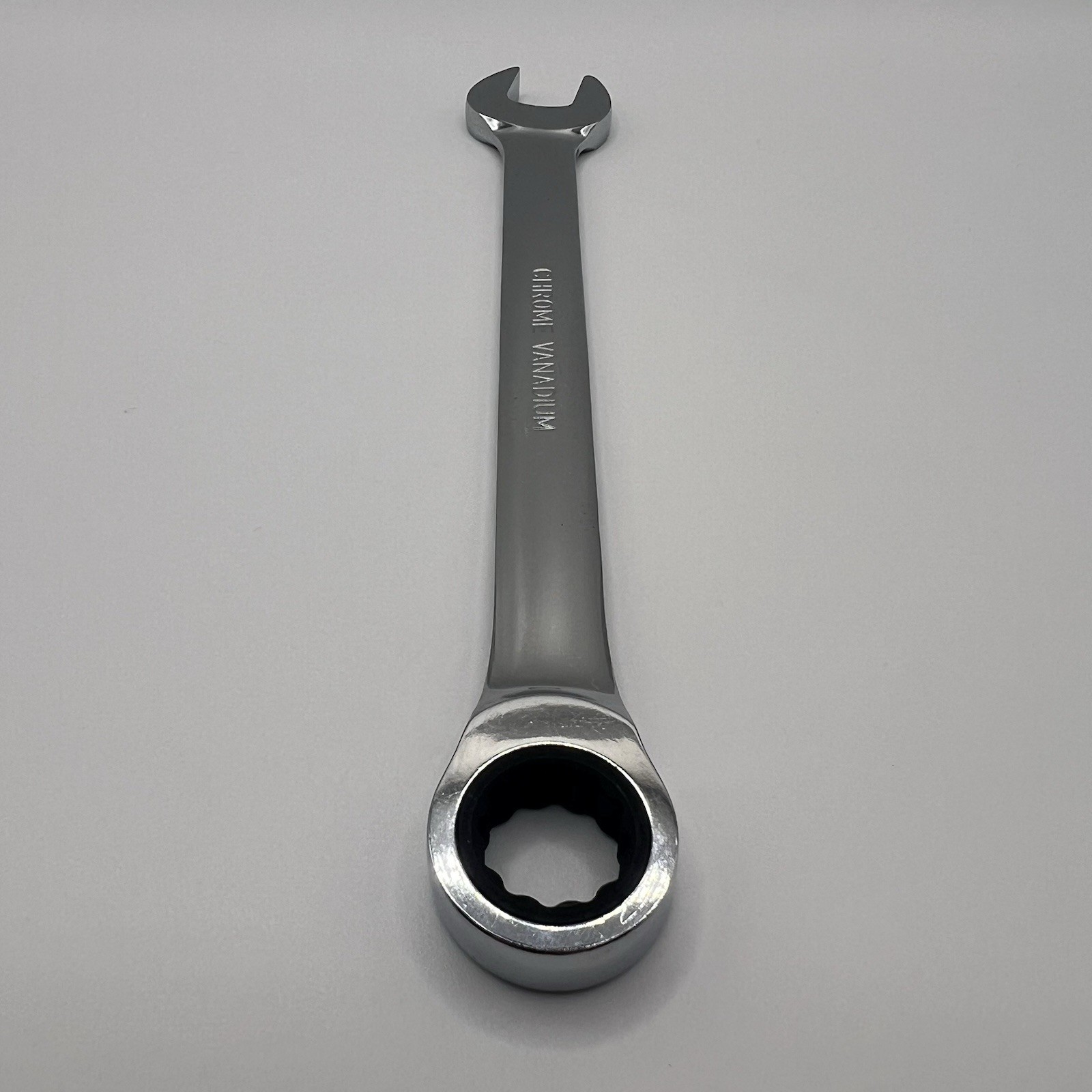 Geartech 14mm Ratcheting Combination Wrench 12 Point Metric Chrome 72 Tooth NOS