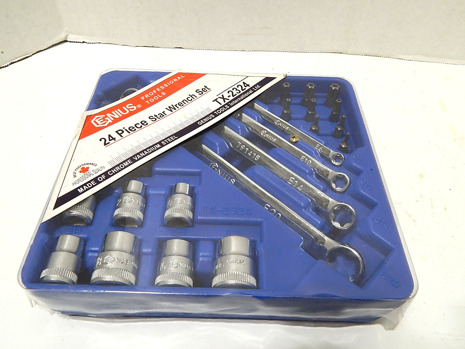 GENIUS TX-2324 24 PC STAR WRENCH SET