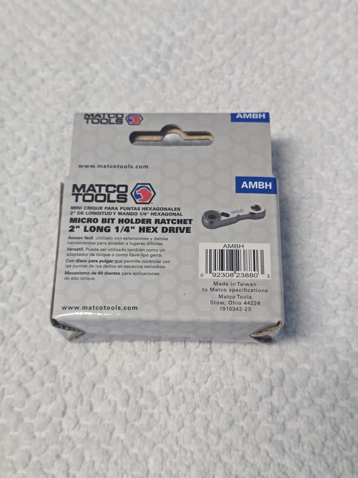 Matco Tools Ambh Micro Bit Holder Ratchet 2 » Long 1/4″ Hex Drive