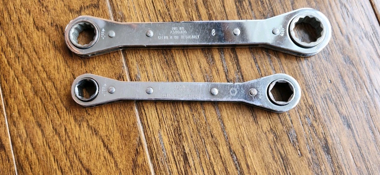 Lot of 2 Proto 6 Pt And 12 Pt Ratcheting Wrenches 1193A & 1196 Made In USA