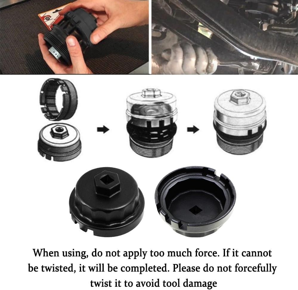 Heavy Duty 64mm Oil Filter Wrench – Compatible with Toyota & Lexus Models