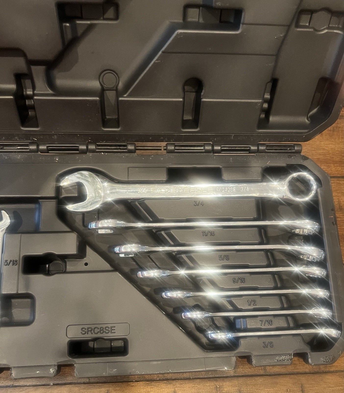 Silver Eagle by Matco Tools 8-Piece SAE Combination Wrench Set – 5/16 thru 3/4/u