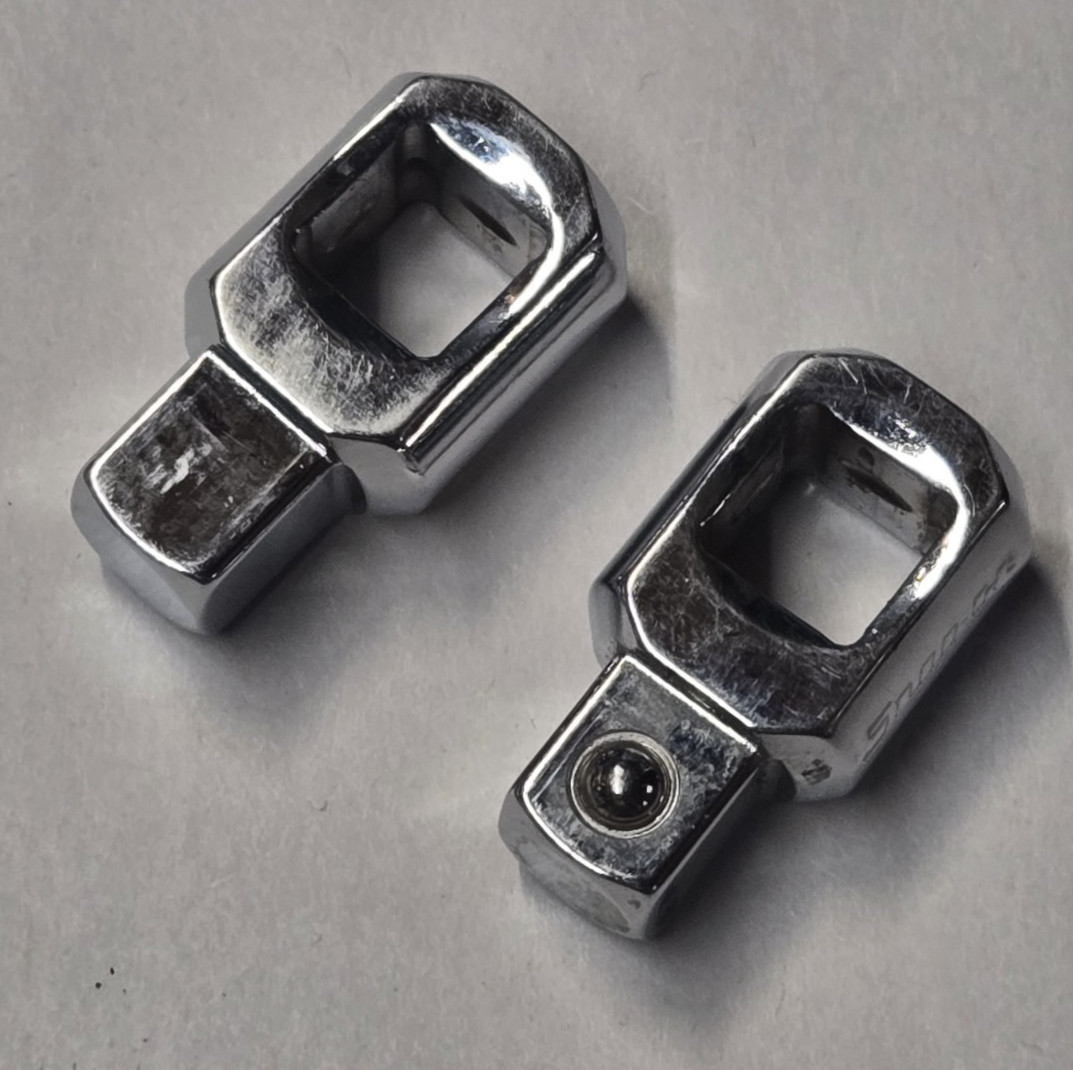 Snap On 3/8 Drive 2 Piece Extension Connector Set FZ1, set of 2
