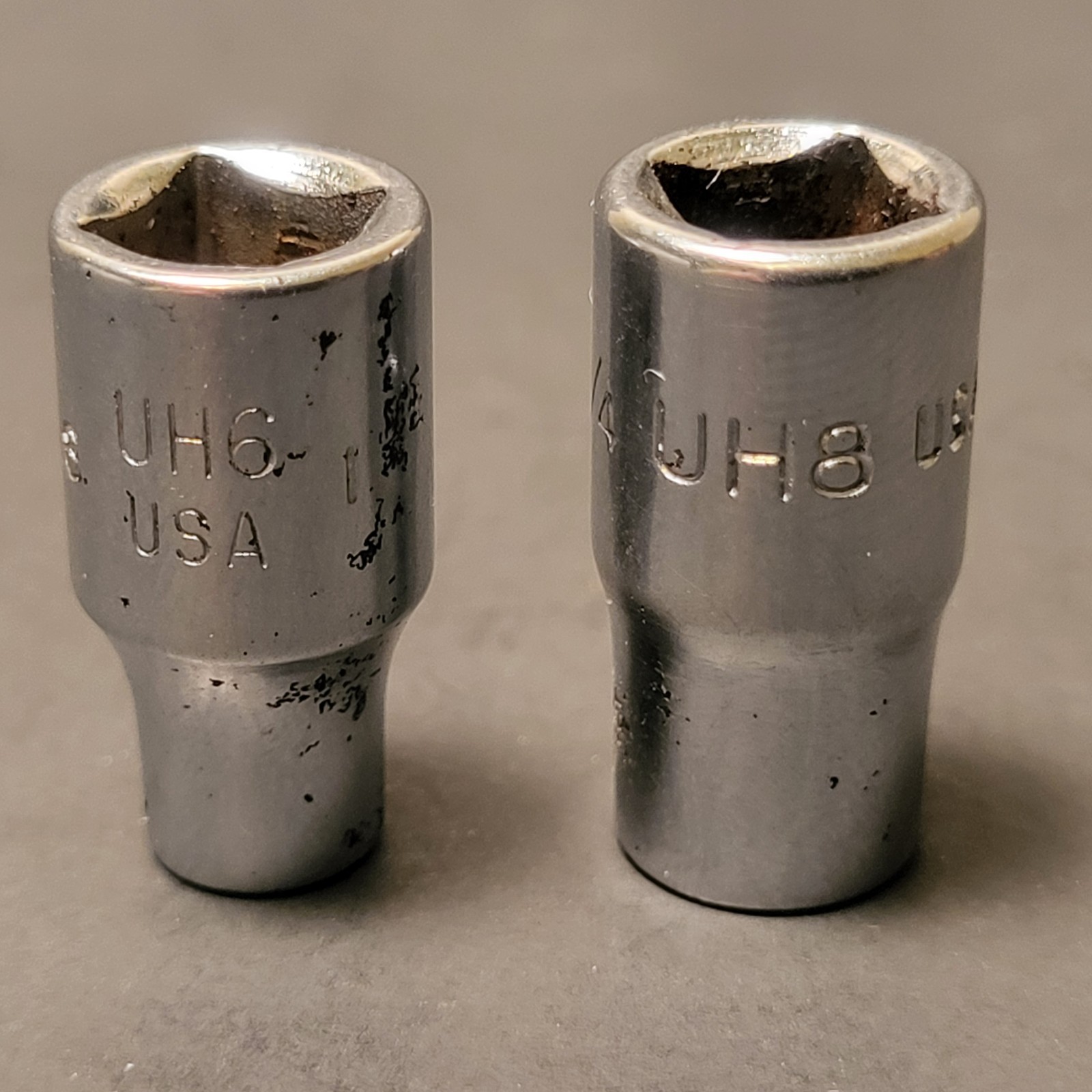 Par-X by Snap On 2 piece sockets 1/4” drive 6 point 1/4” & 3/16 made in USA