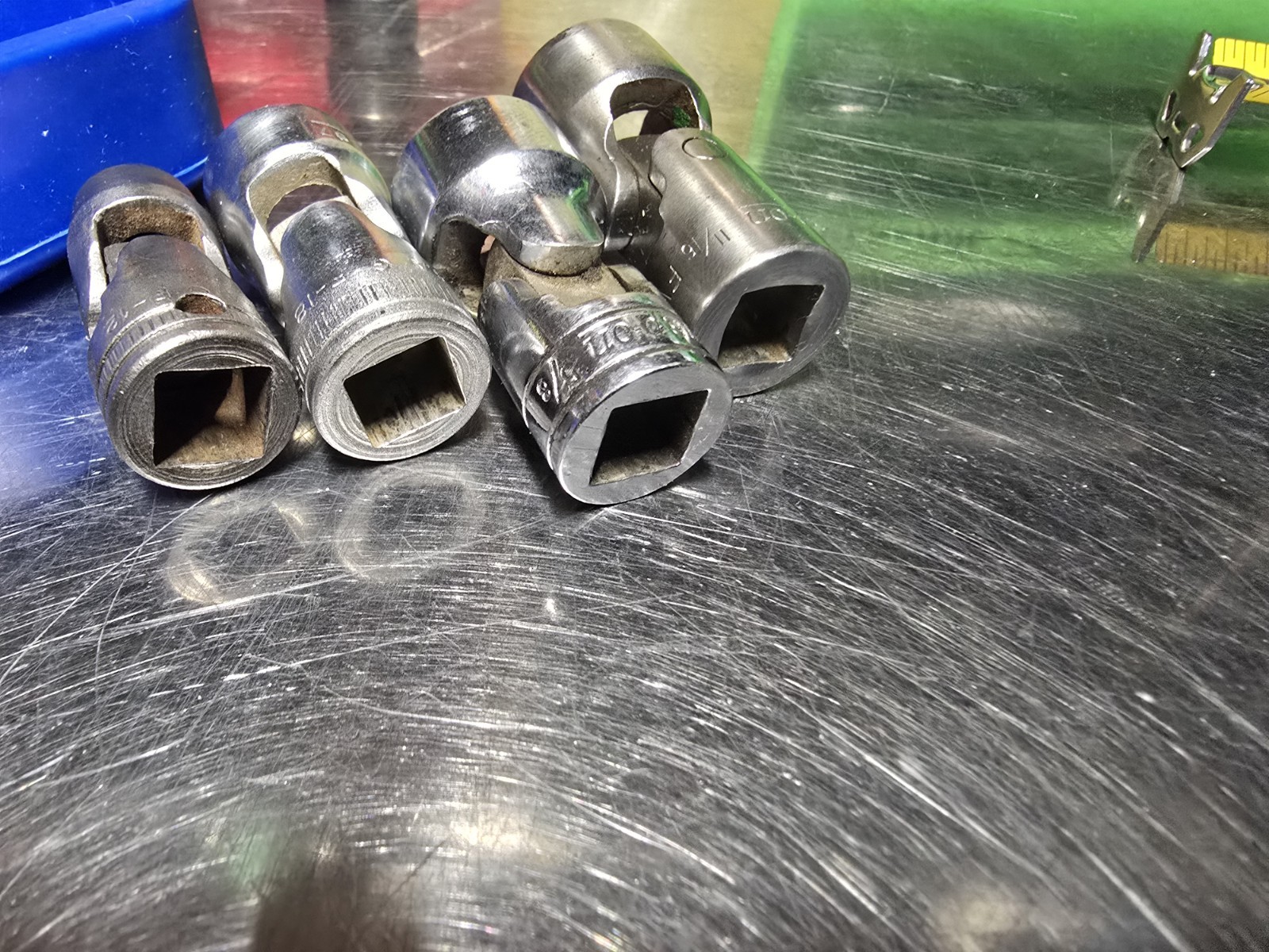 Snap On Tools 3/8 Drive 12 Point SAE Swivels. Excellent Condition. Not A Set
