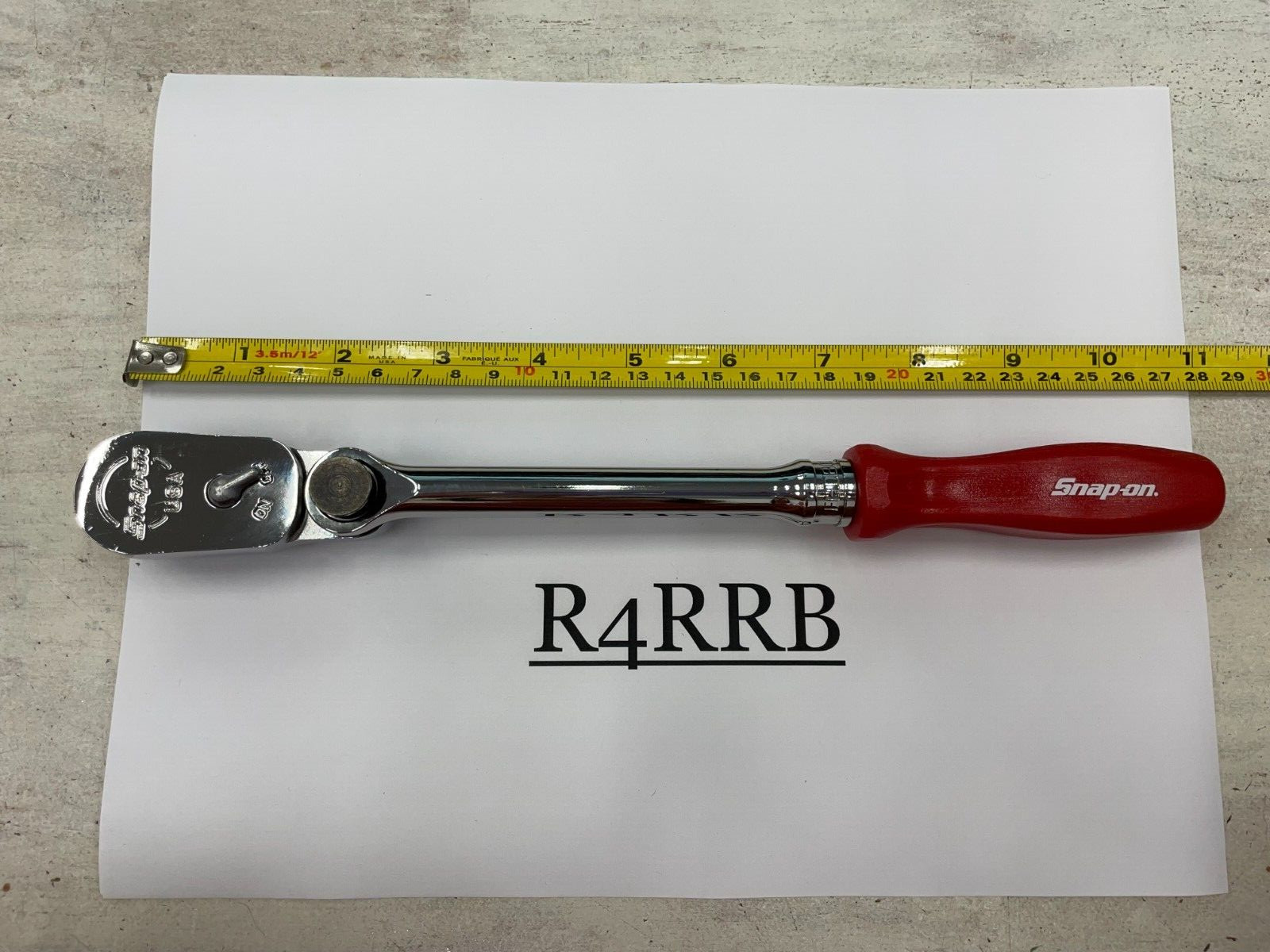 Snap-on Tools USA NEW RED 3/8″ Drive Hard Grip Multi-Position Ratchet FHD80MPR