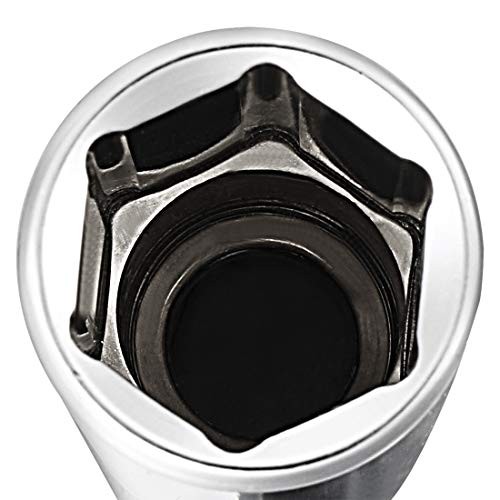 uxcell 2 Pcs 1/4 Inch Drive 8mm 6-Point Deep Socket, Metric, Cr-