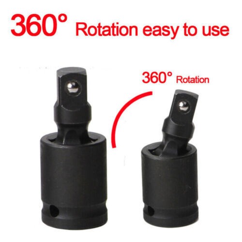 3x Universal Impact Socket Joint Kit 3/8″ 1/2″ 1/4″Extension Wobble Swivel Drive
