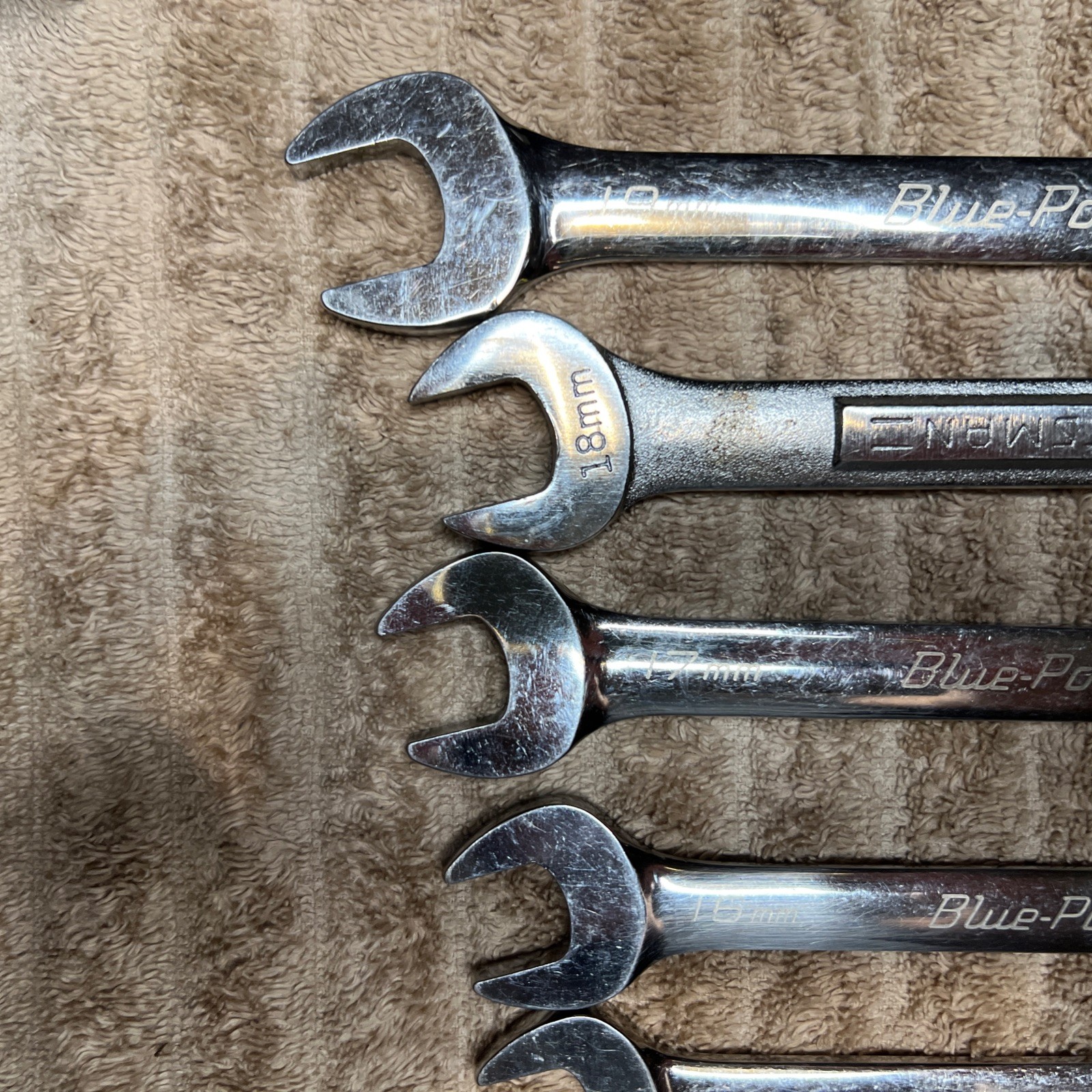 Blue Point BOERM712 11pc Metric Ratcheting Reversible Wrench Set 8-19mm *READ*
