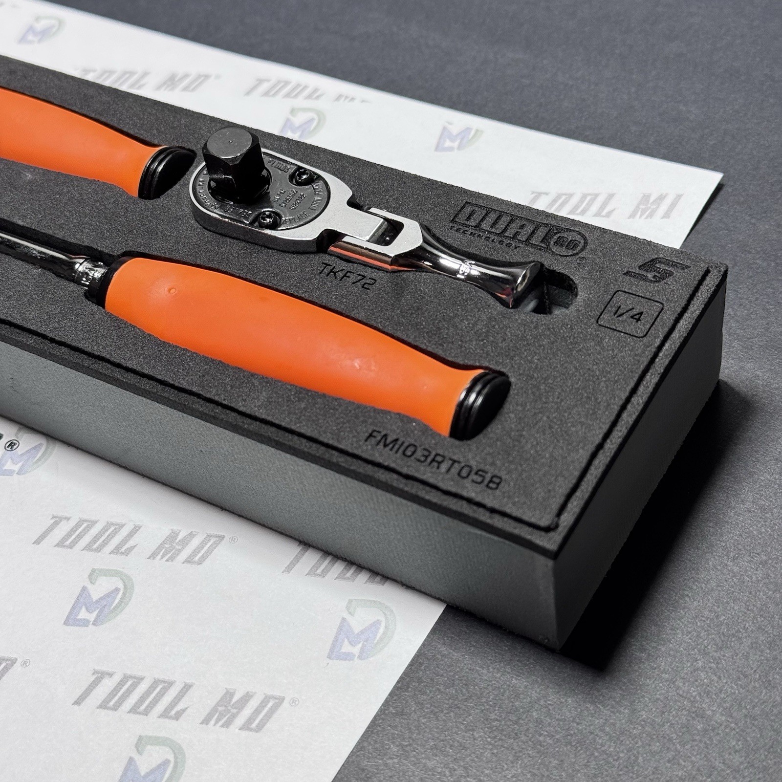 Snap-on Tools USA NEW REVERSE ORANGE Compact 3pc 3/8″ Drive Ratchet Set 103RT05F