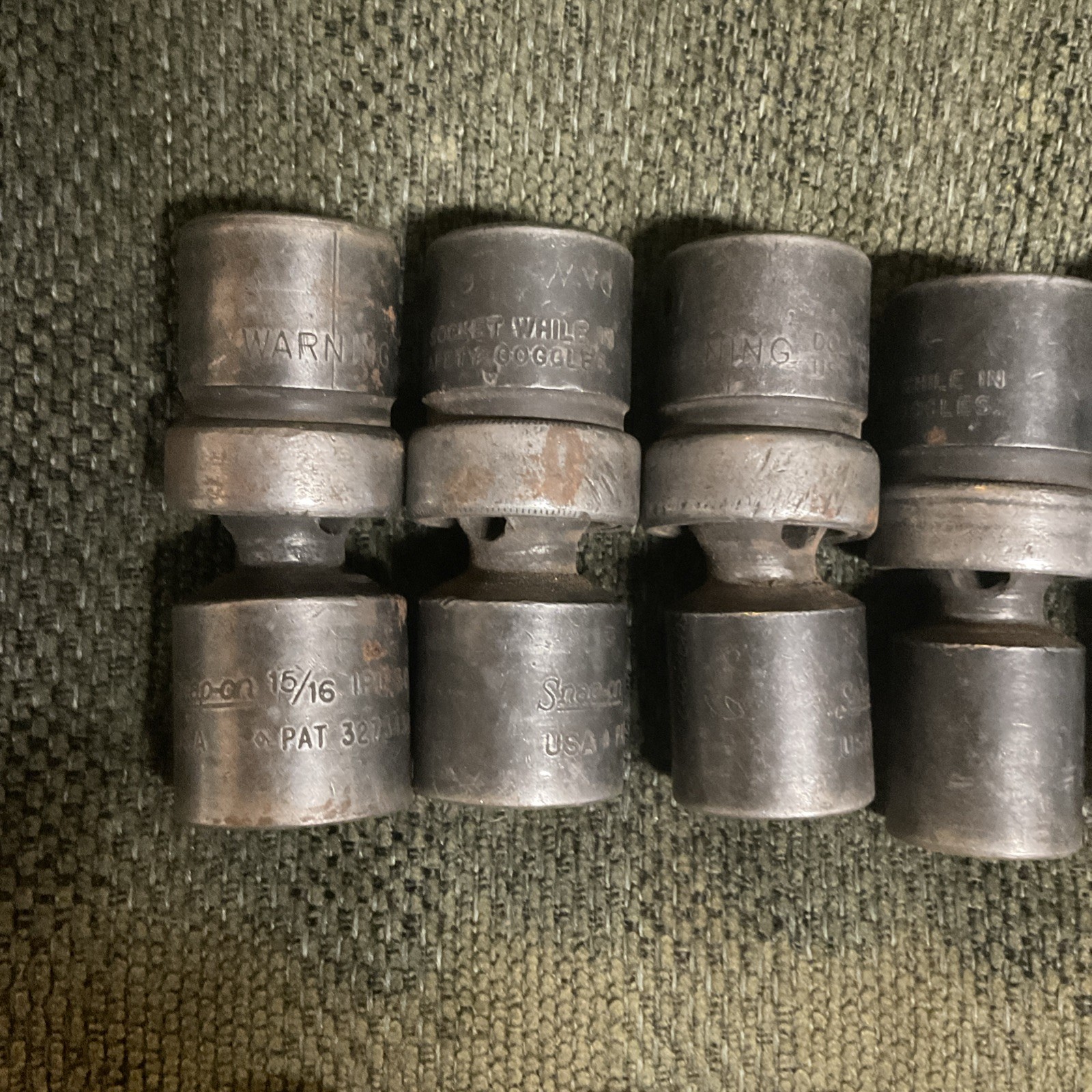 15 pc 1/2″ Drive & 3/8” Drive 6-Point Flank Drive Impact Swivel Socket
