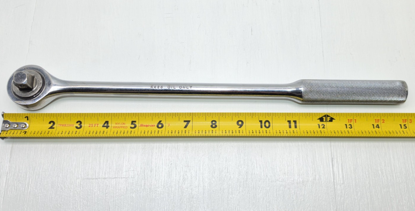 Wright Tool 4425 Long Handle 1/2 Inch Round Head Ratchet Made in USA