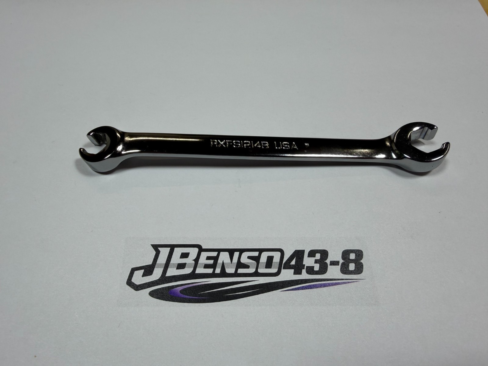 Snap-on Tools NEW 3/8″ & 7/16″ SAE 6pt Double Flare Nut Line Wrench RXFS1214B