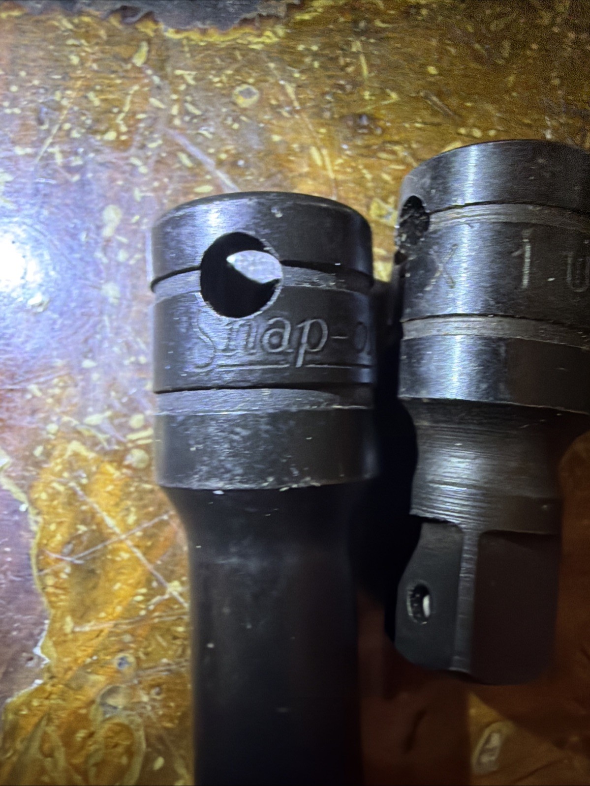 Snap-On 3/8″ Drive Extension Set Of 2 Black Industrial Finish 1″ 3″