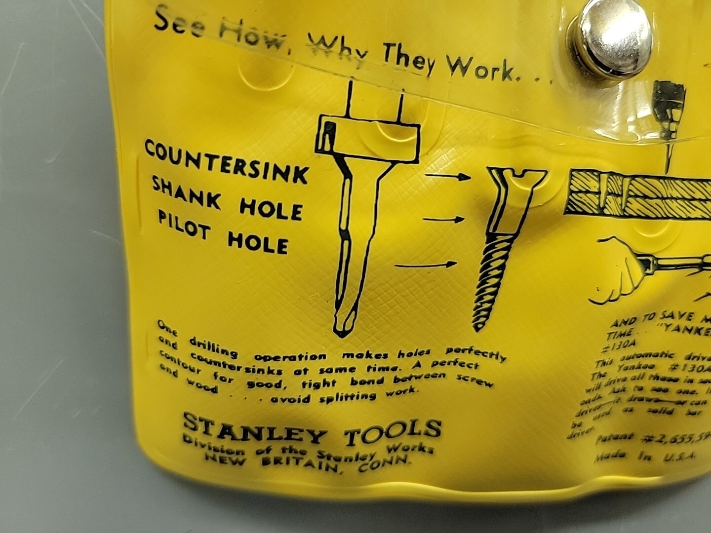 Stanley 04-615 1525A Screw-Mate Drill Countersink Set NOS USA