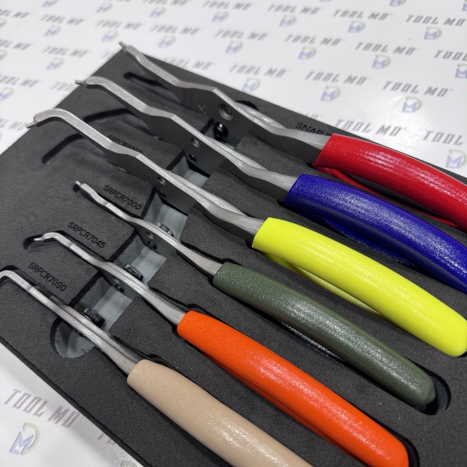 Snap-on Tools USA Multi-Color Snap Ring Plier Set w/GREY Organizer SRPCR1200DTFG