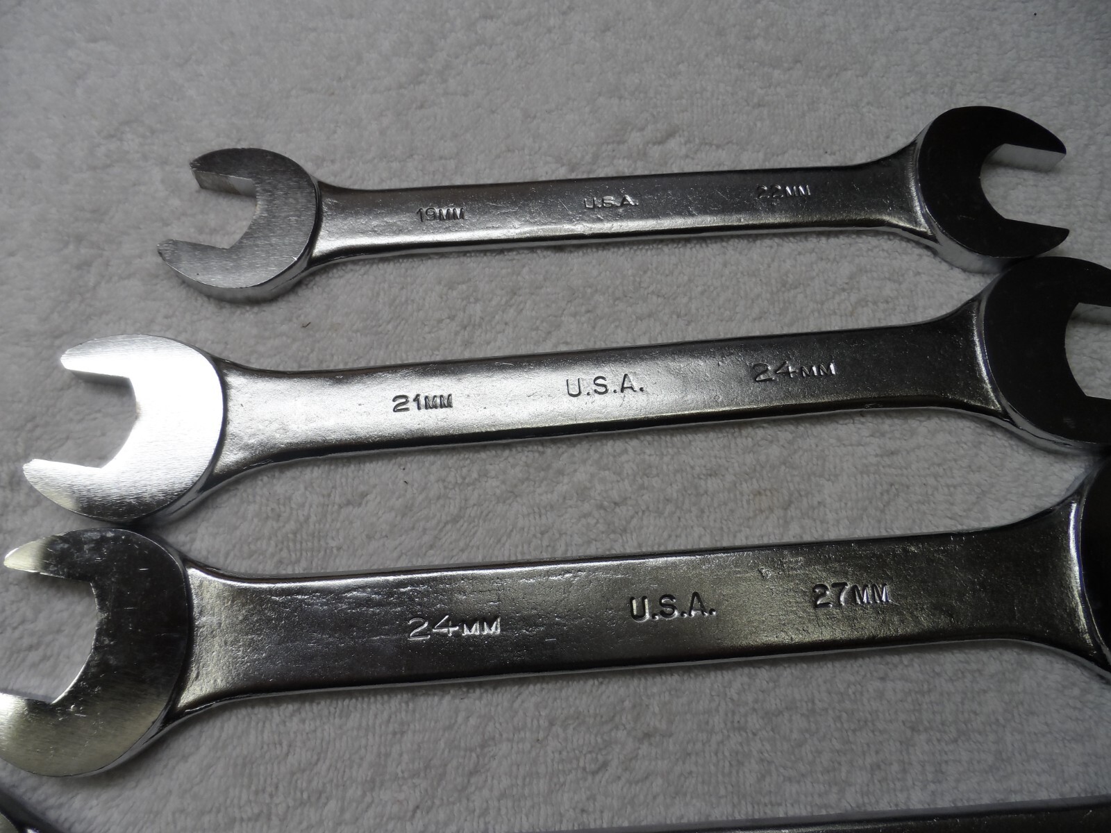 Duro Indestro Metric MM Open End Wrench Set made in USA up to 32mm (10 pcs)