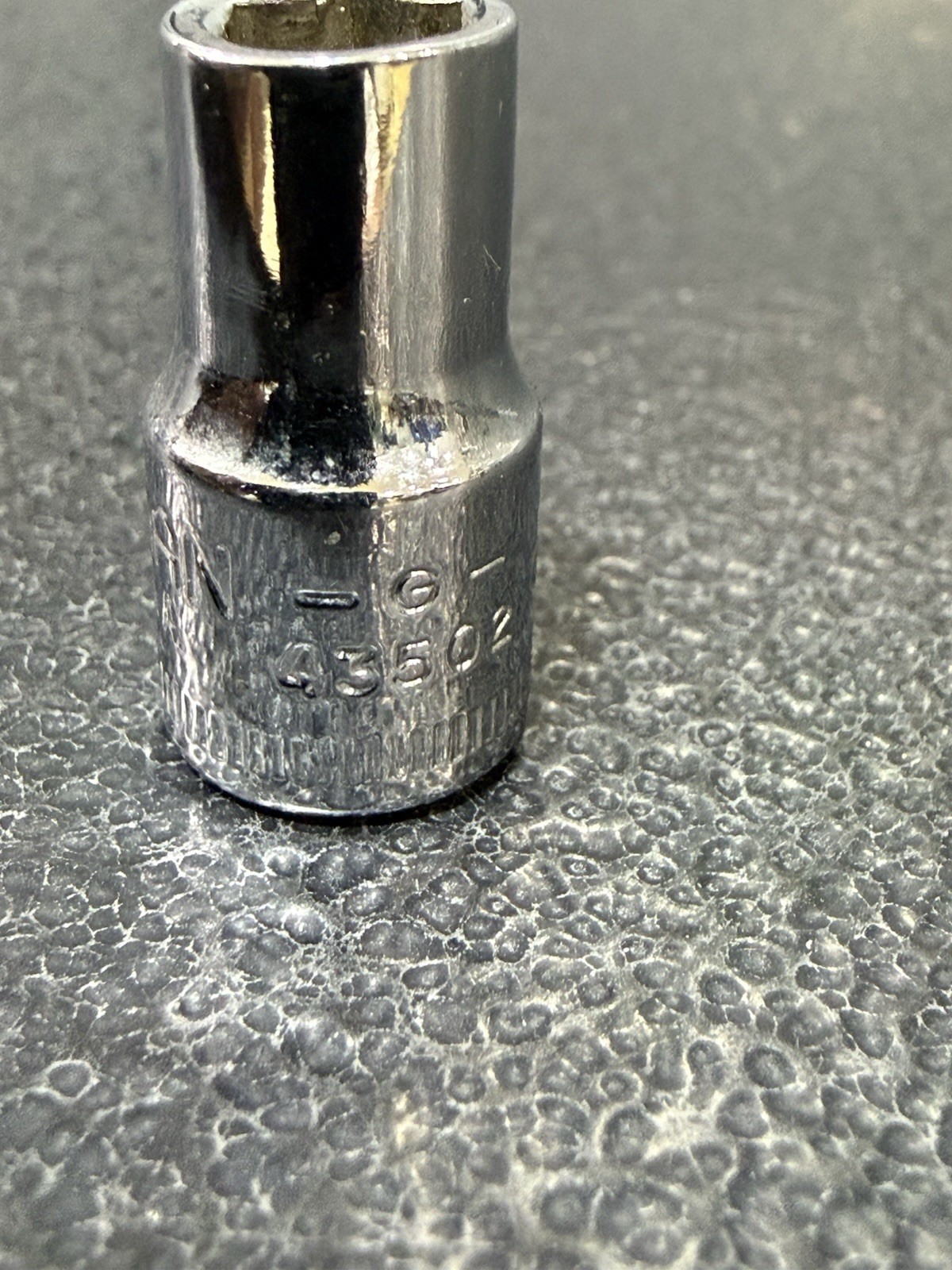 Vtg 6mm Craftsman G-Series Part 43502 1/4″ Drive 6-Point Socket USA Made NOS