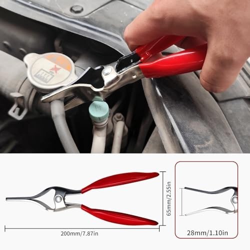 4PCS Hose Clamp Pliers Set – Long Reach Wire Spring, Clic-R, Hose Remover & Flat