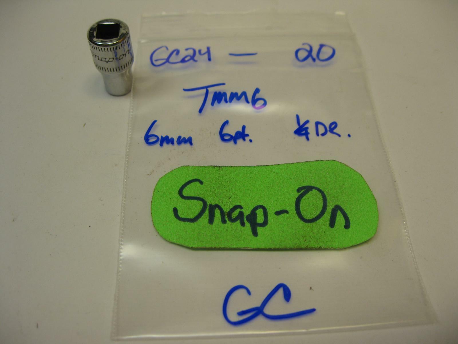 Snap-on tools 1/4″ drive 6mm metric 6 point Deep Socket TMM6 USA