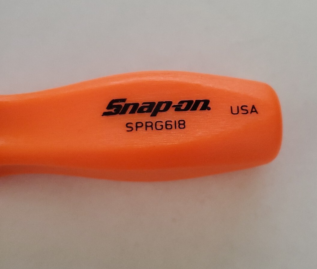 Snap On Tools Pull & Push Spring Tool Orange SPRG618O 6″ Shaft USA NEW!!!!!!!!!!