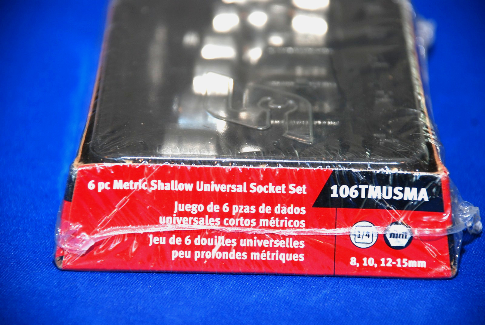 Snap-on NEW 6 Piece 1/4″ Drive 6-Point Metric Universal Socket Set 106TMUSMA