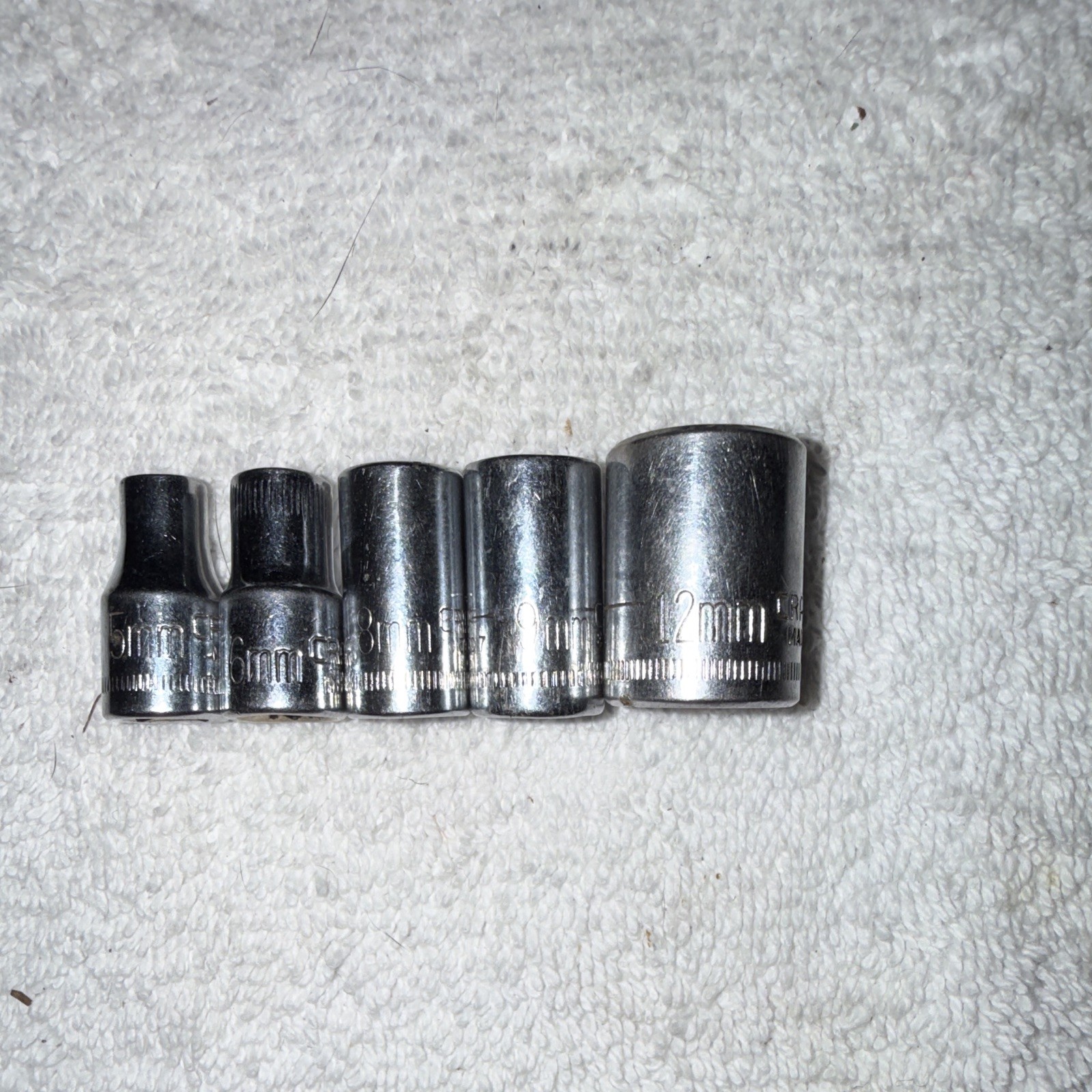 Craftsman USA Made Metric Sockets – Mainly 12pt, 1/2″ And 3/8″ Drive – 19 Pieces