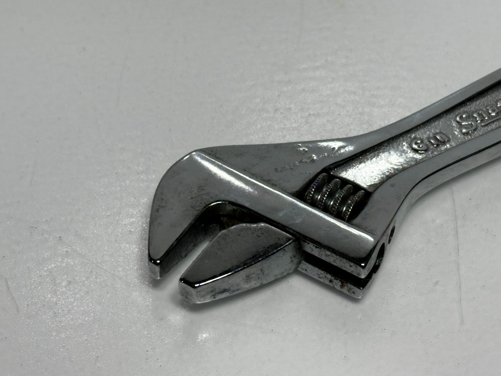 Snap-On Tools USA AD6 6″ / 150mm Full Polish Chrome Finish Adjustable Wrench
