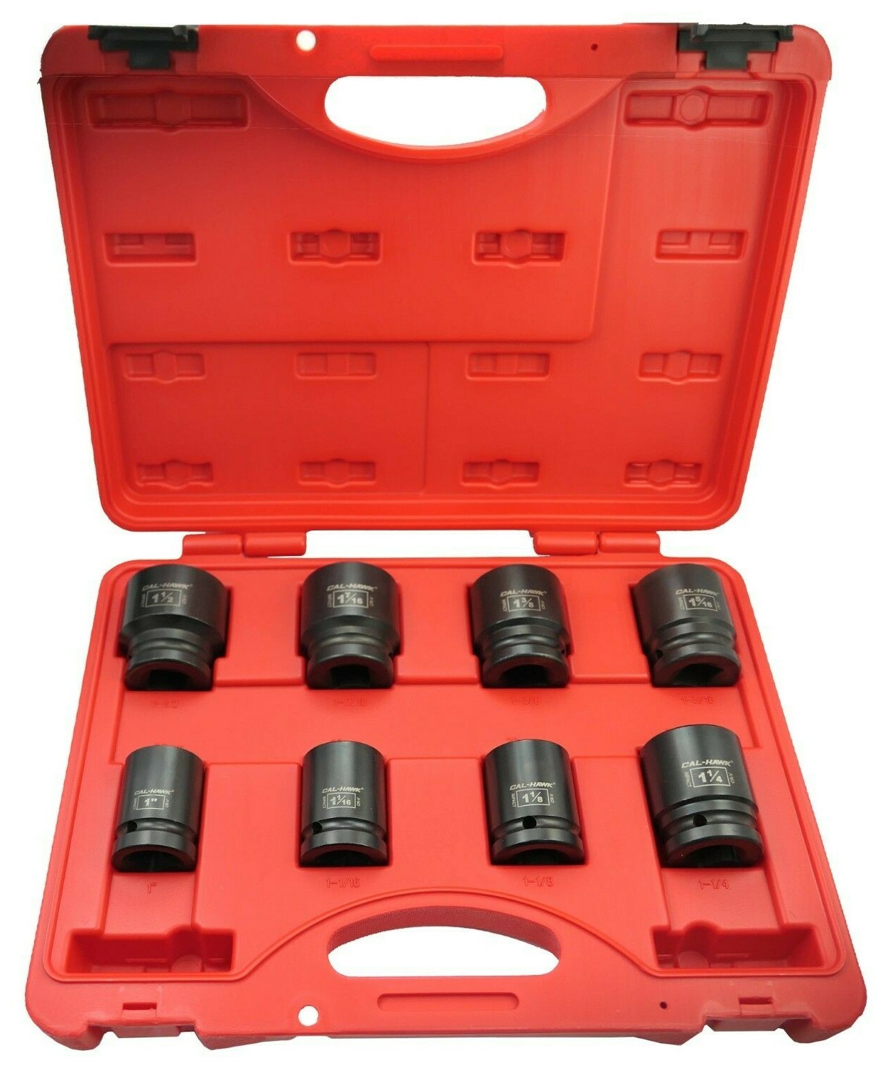 8PC 3/4″ DR. 6 Point Standard Air Impact Tool SAE CRV Pro 1″ to1-1/2″ Socket Set