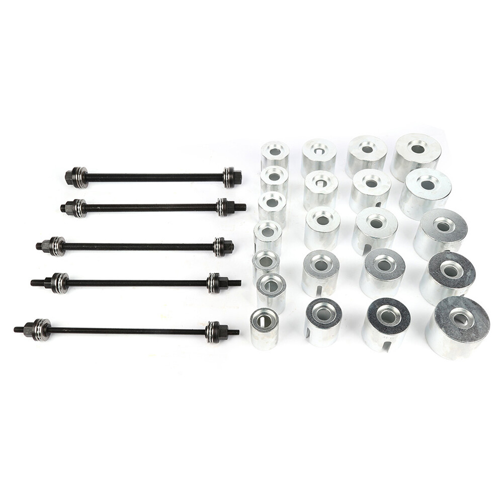 27PCS UNIVERSAL PRESS AND PULL SLEEVE KIT BUSH BEARING REMOVAL INSERTION TOOL