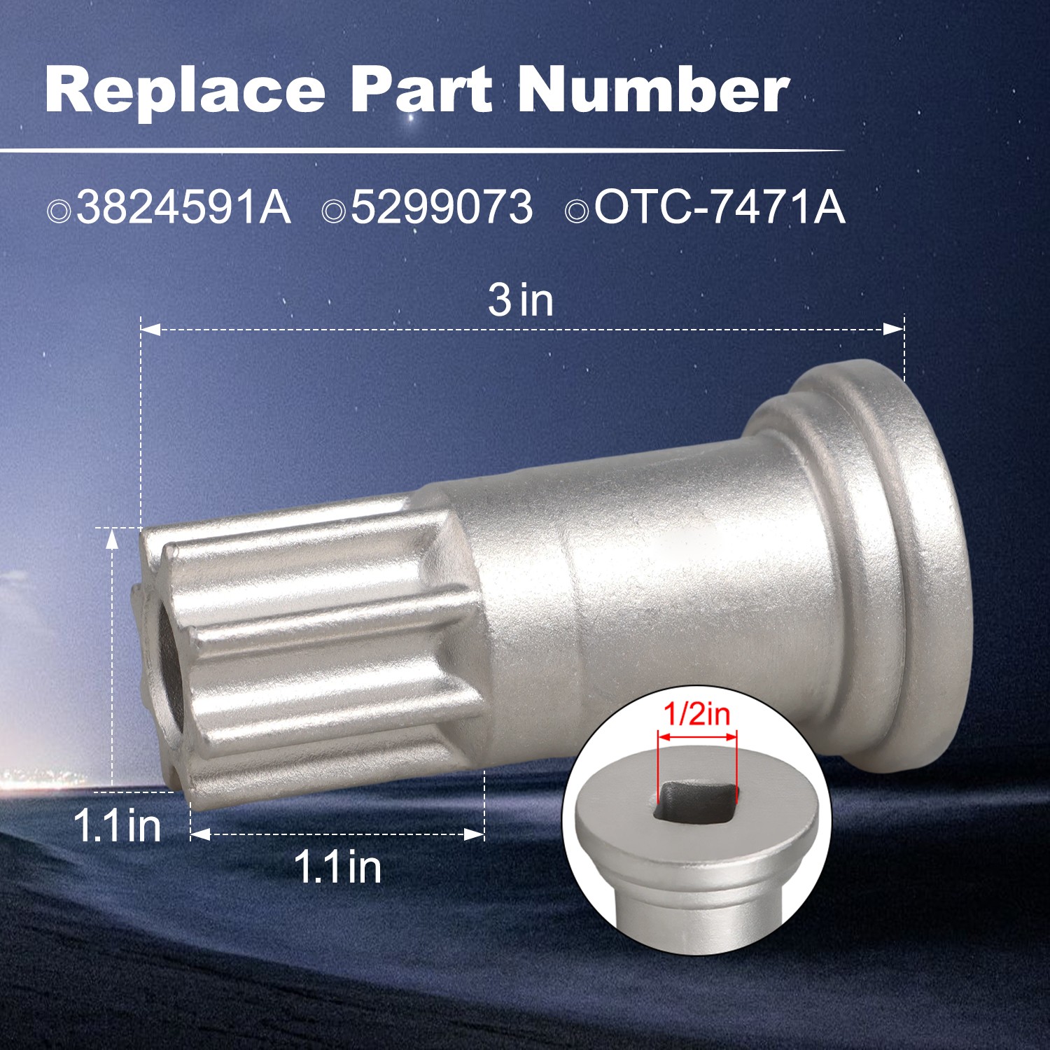 Upgraded Engine Barring Tool Fits for Cummins B & C 5.9L Series Diesel Engines