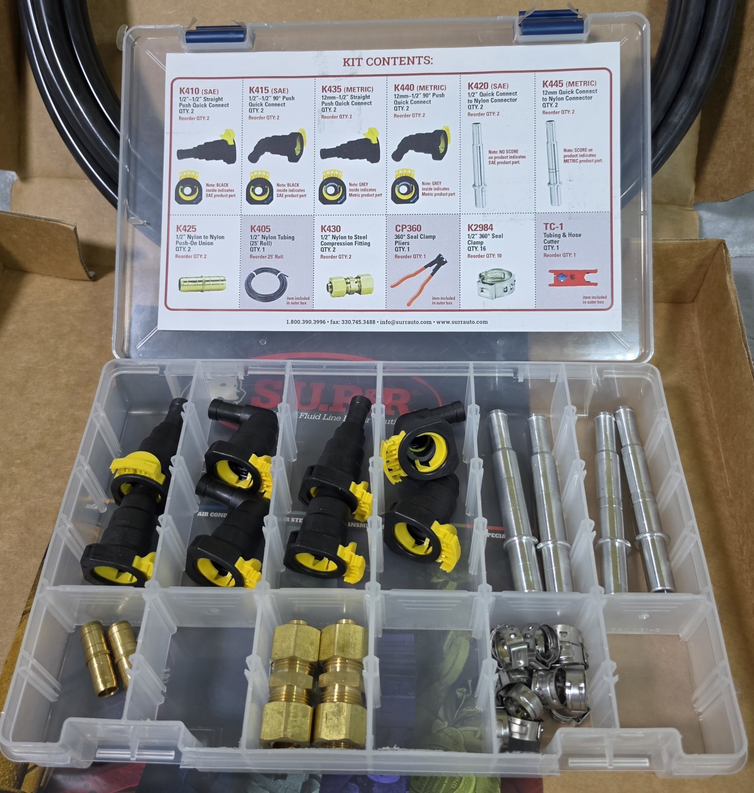 S.U.R.&R 1/2″ & 12mm Fuel Line Replacement Kit KP1212 SUR&R
