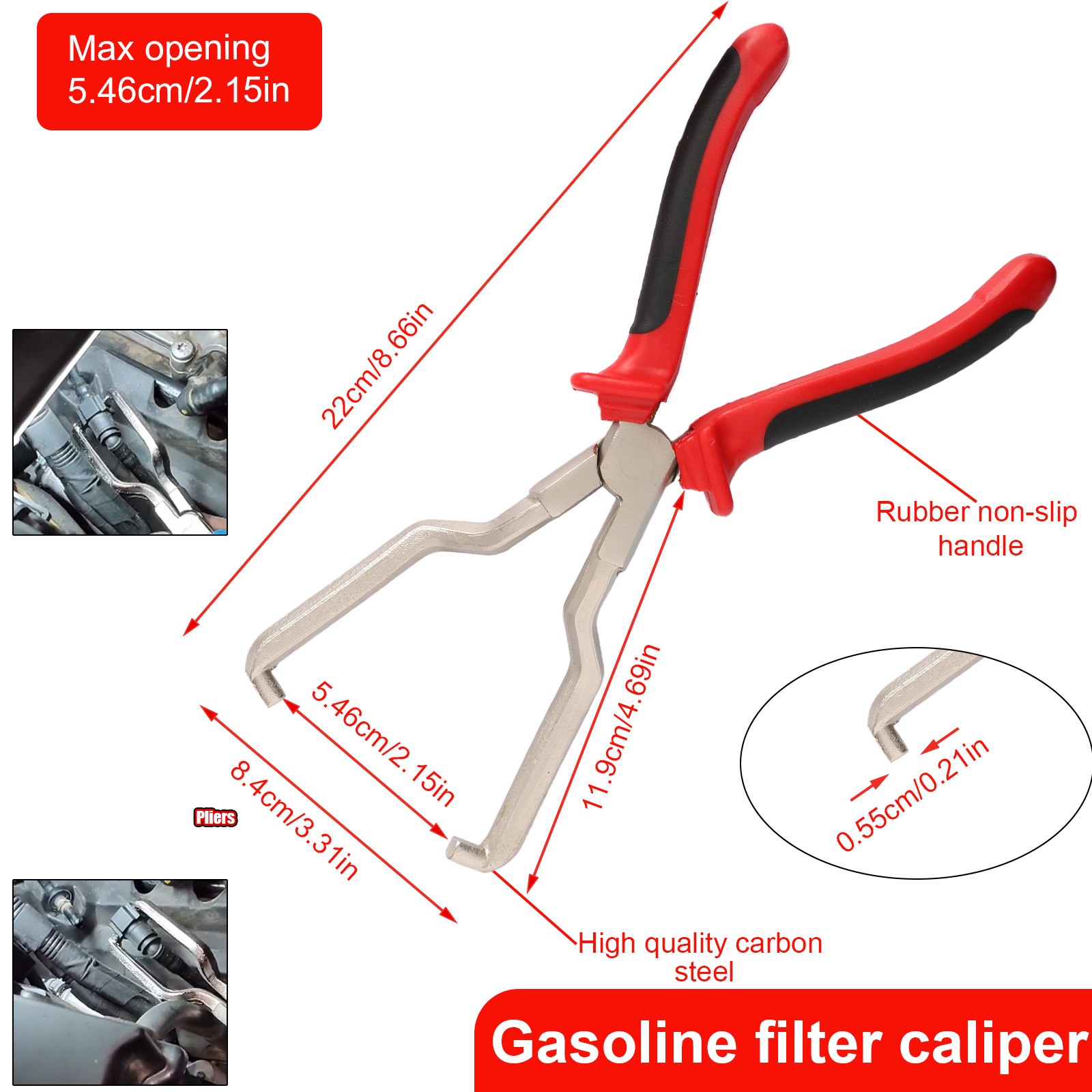 4Pcs Hose Clamp Pliers Remover Kit Water Pipe Fuel Spring Removal Tool Pipe Clip