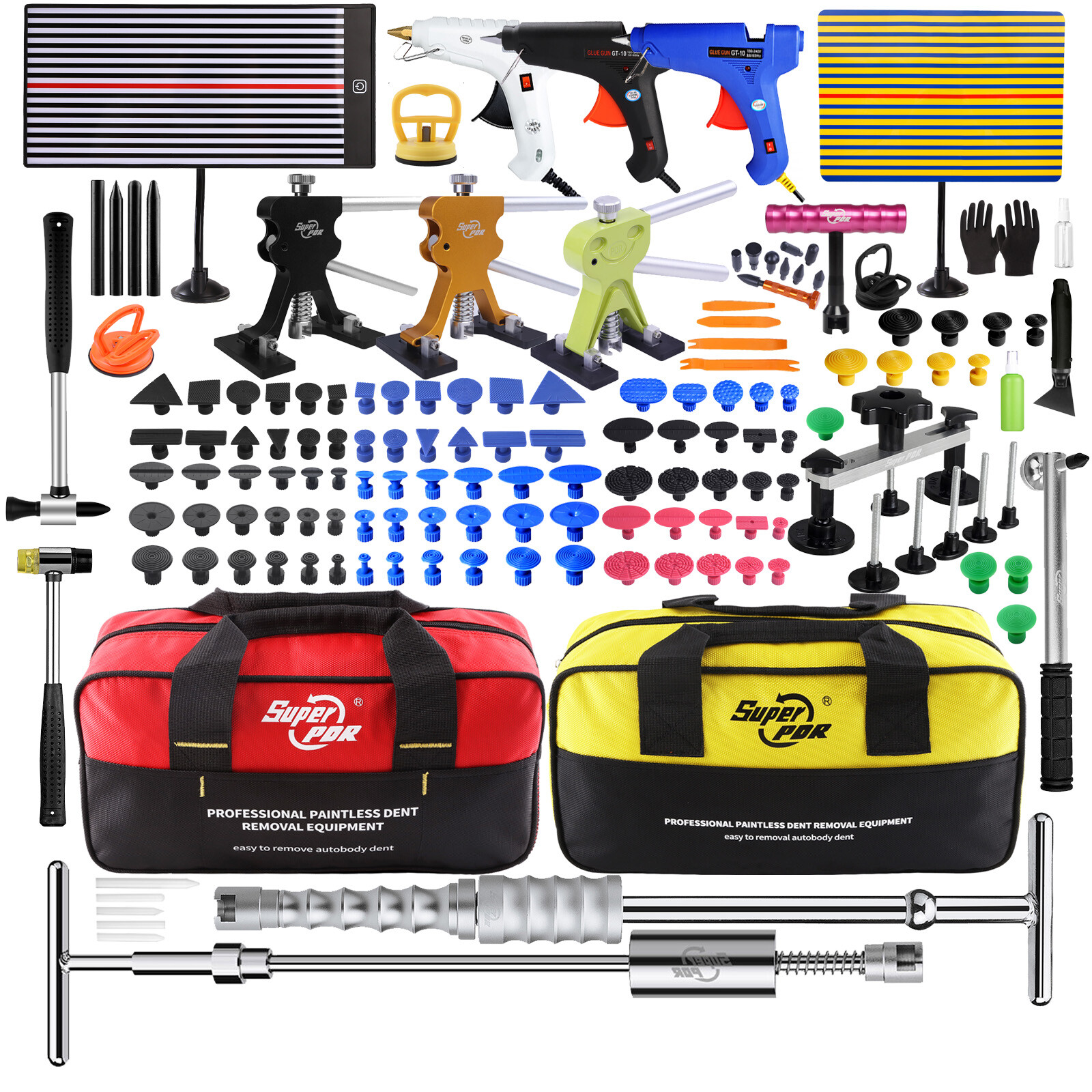 PDR Car Body Dent Puller Bridge Lifter Paintless Hail Remover Repair ALL Kit