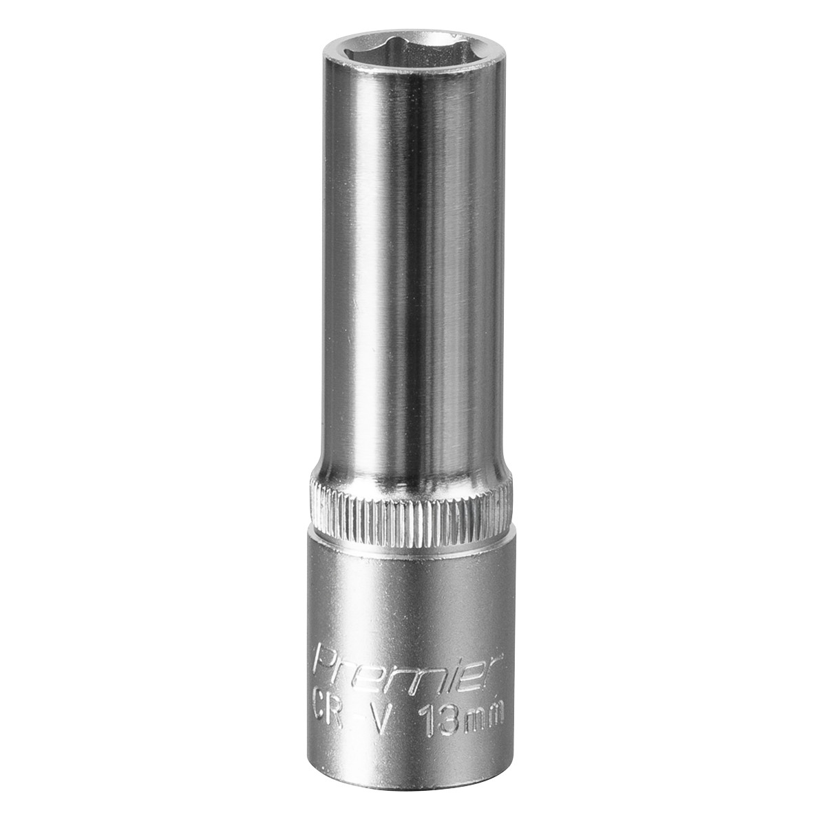 Sealey WallDrive Socket 13mm Deep 1/2″ Square Drive Chrome Vanadium Steel S1213D