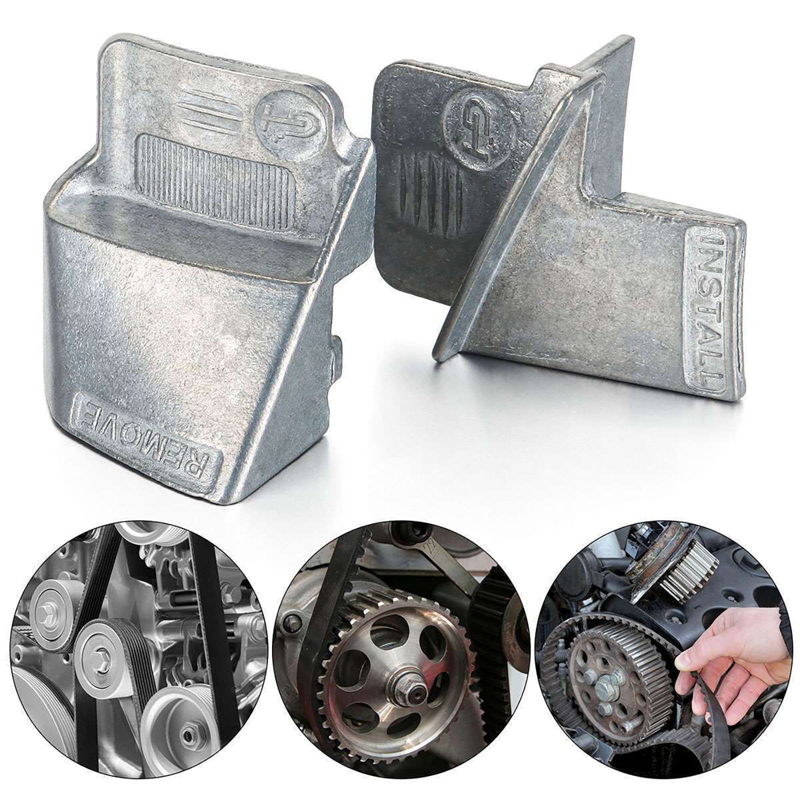 2* Universal Stretch Belt Remover & Installer Tool Kit For Car Auto Truck
