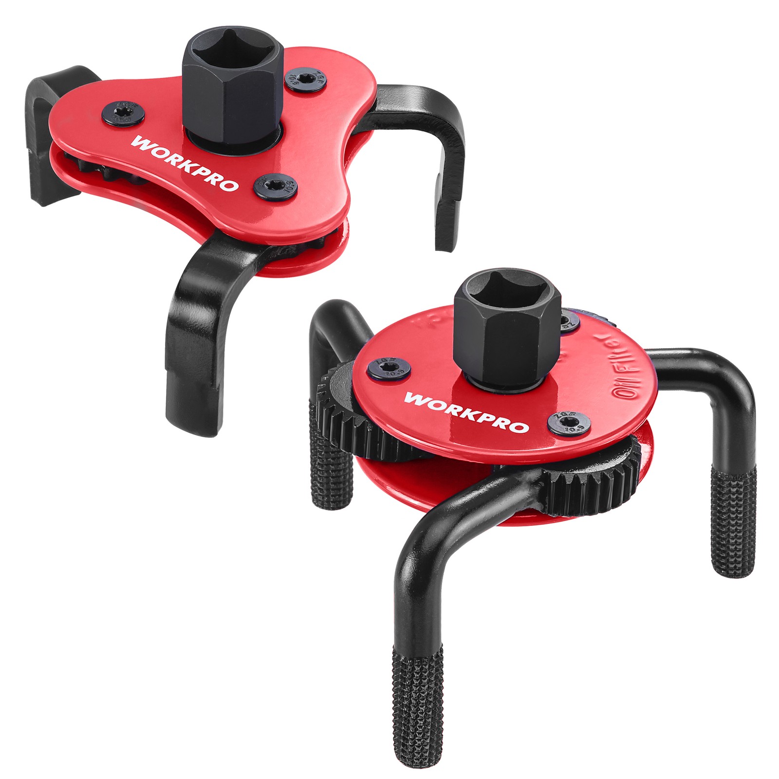 WORKPRO Universal Oil Filter Wrench Adjustable 68-130mm Oil Filter Removal Tool