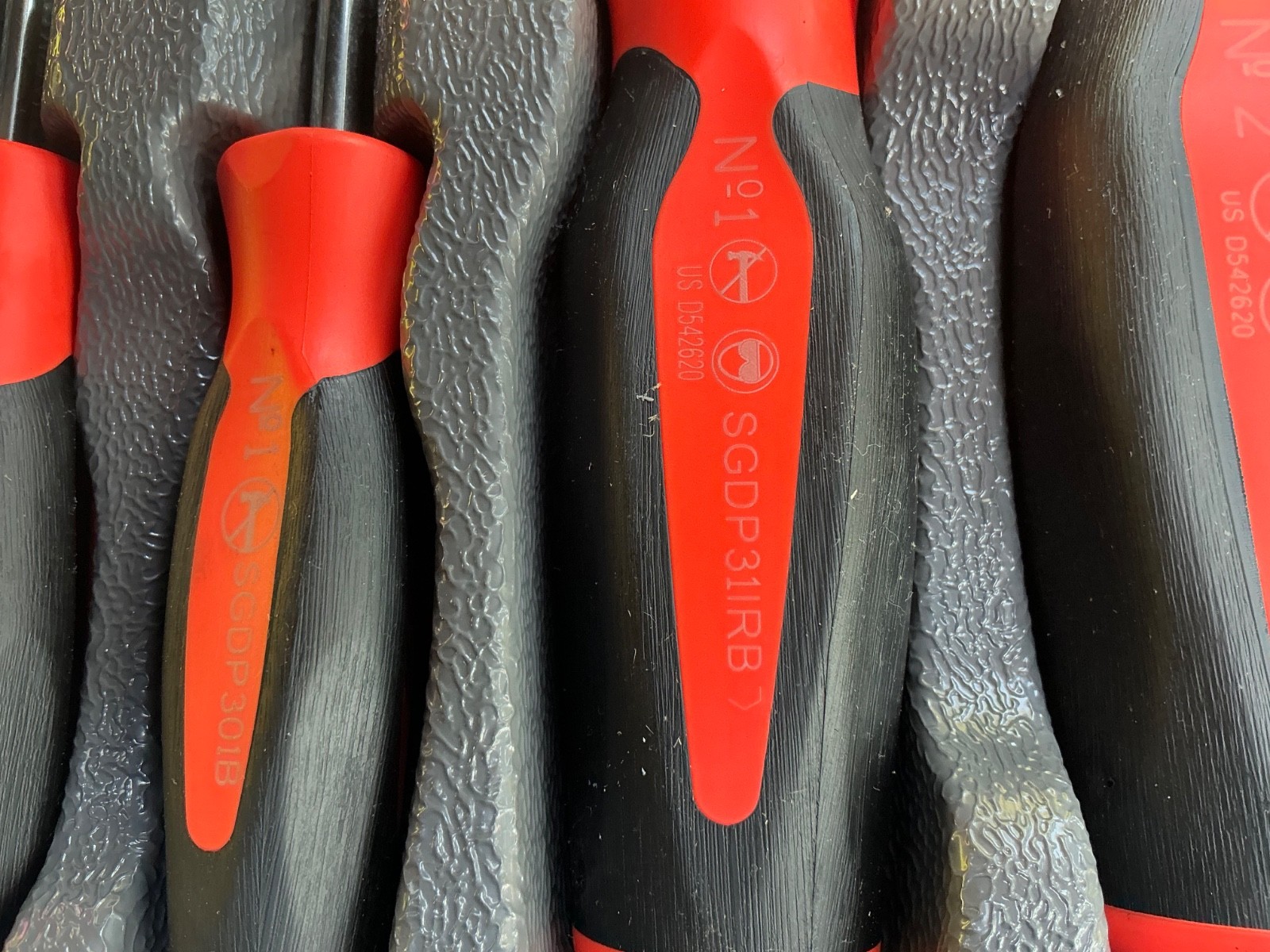 Snap-on Tools 10pc ORANGE Soft Grip Phillips & Flat Head Screwdriver Sets